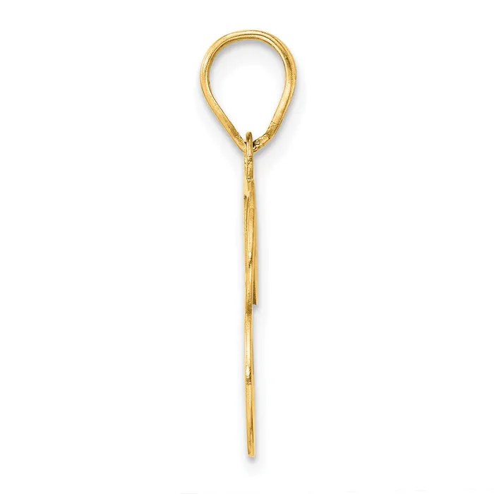 Goldia PreStyled Sets 14k Yellow Gold Polished Etched Number 23 Pendant