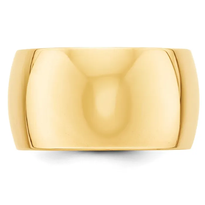 Goldia Rings Solid 18K Yellow Gold 12mm Half Round MensWomens Wedding Band Ring Size 45 Goldia Rings Solid 18K Yellow Gold 12mm Half Round MensWomens Wedding Band Ring Size 45