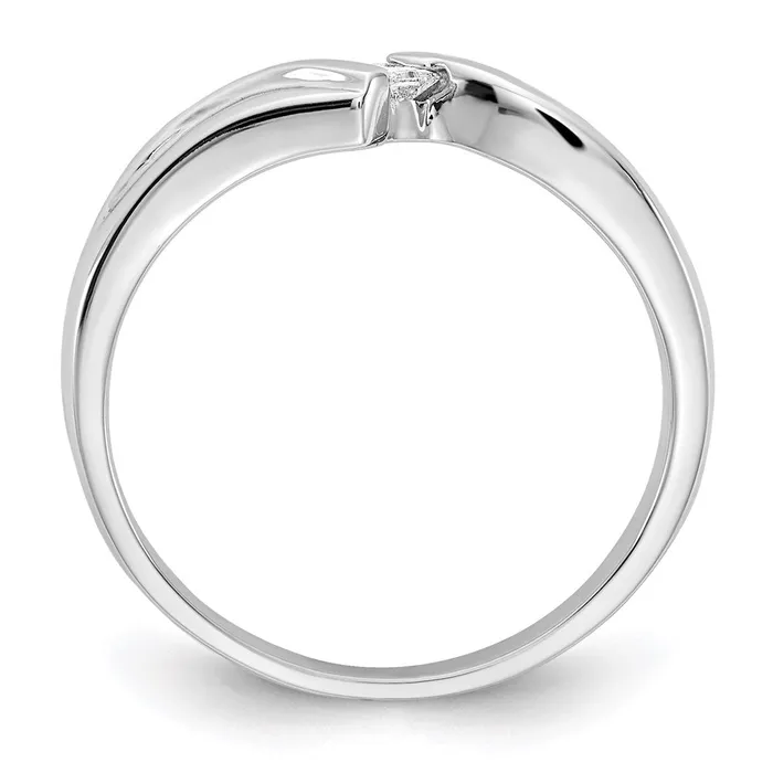 Rings Goldia 14k White Gold Polished AA Real Diamond Ring