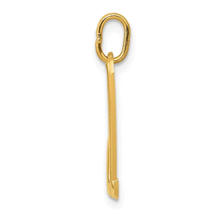 10k Yellow Gold Letter d Initial Charm TreasureFineJewelers Charm Necklaces