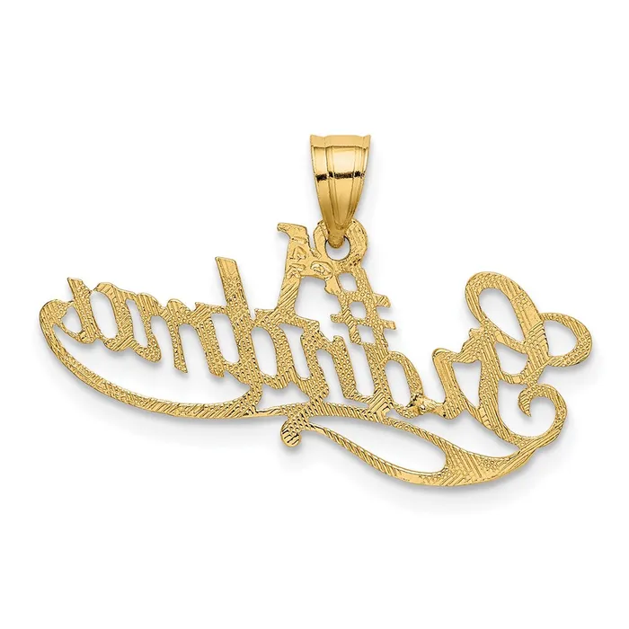 14k 1 GRANDMA Charm TreasureFineJewelers Charm Necklaces