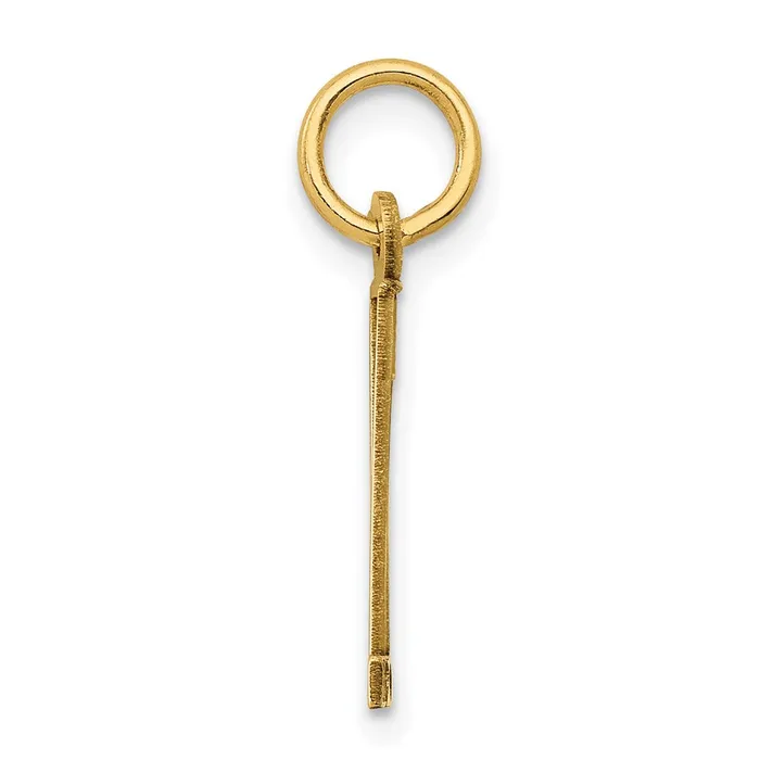14k Small Elongated Number 11 Charm TreasureFineJewelers Charm Necklaces
