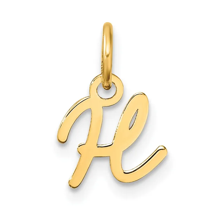 14k Yellow Gold Uppercase Letter H Initial Charm TreasureFineJewelers Charm Necklaces 14k Yellow Gold Uppercase Letter H Initial Charm TreasureFineJewelers Charm Necklaces