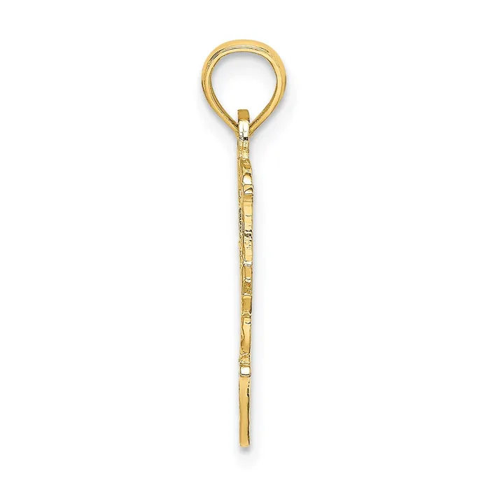 Charm Necklaces TreasureFineJewelers 14K 1 NANA in Heart Charm