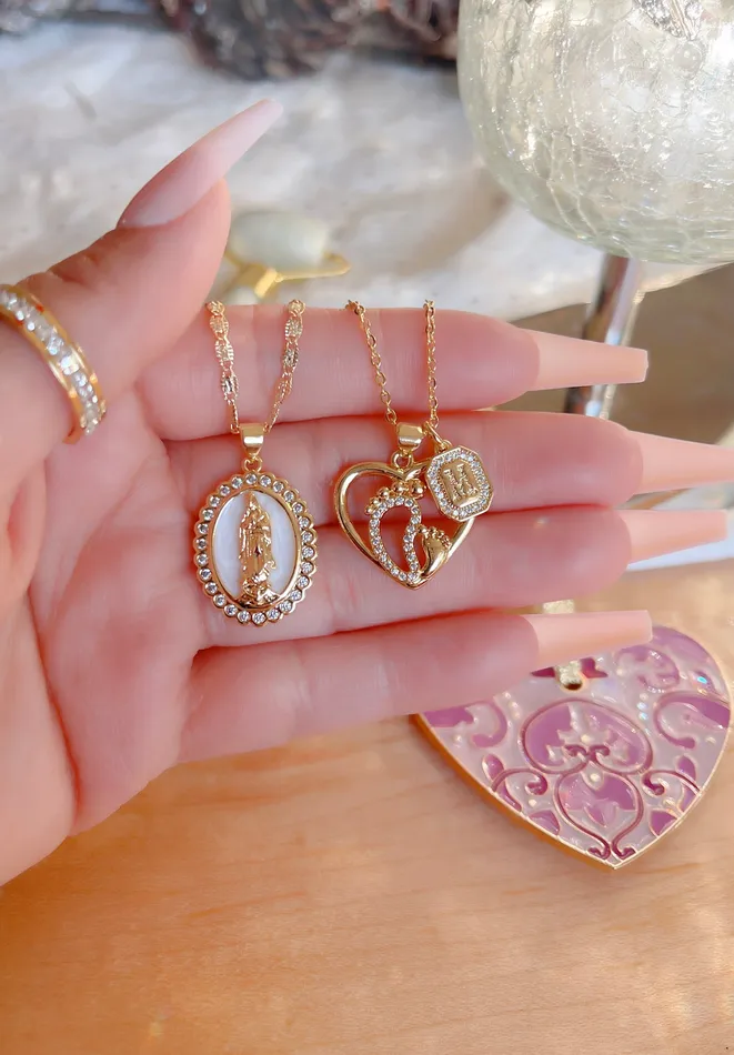 Necklaces MP Jewelry White Mary Necklace