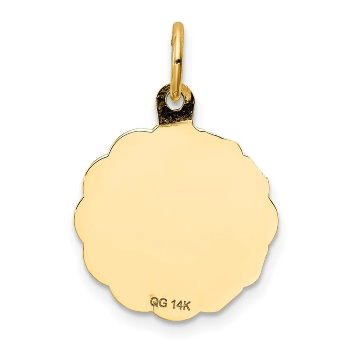 TreasureFineJewelers Charm Necklaces 14k Yellow Gold My Confirmation Charm