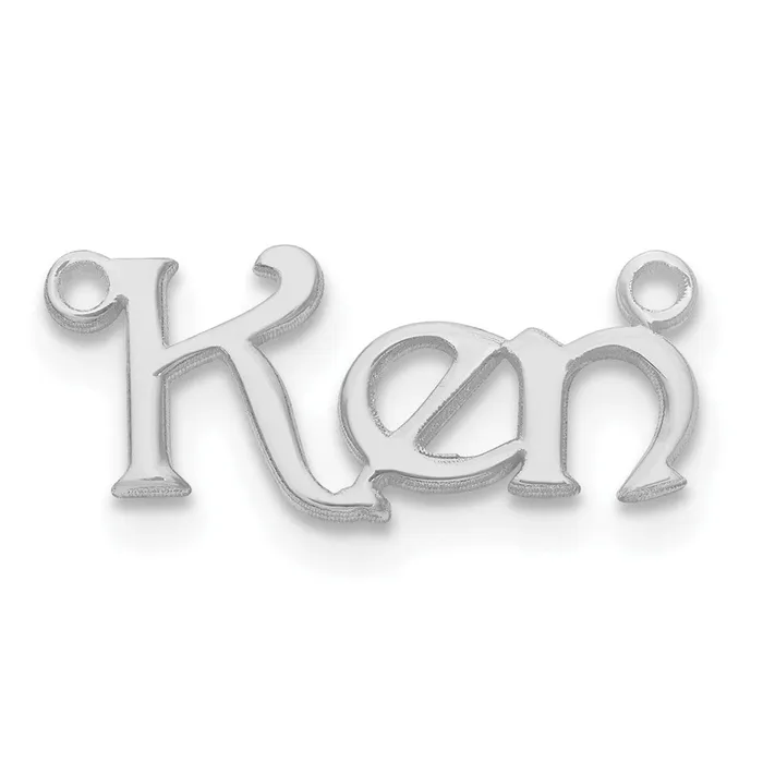 Necklaces 14K White Gold Bouquet Font Name PlateWBCXNA939W WB Choice Jewelry Necklaces 14K White Gold Bouquet Font Name PlateWBCXNA939W WB Choice Jewelry