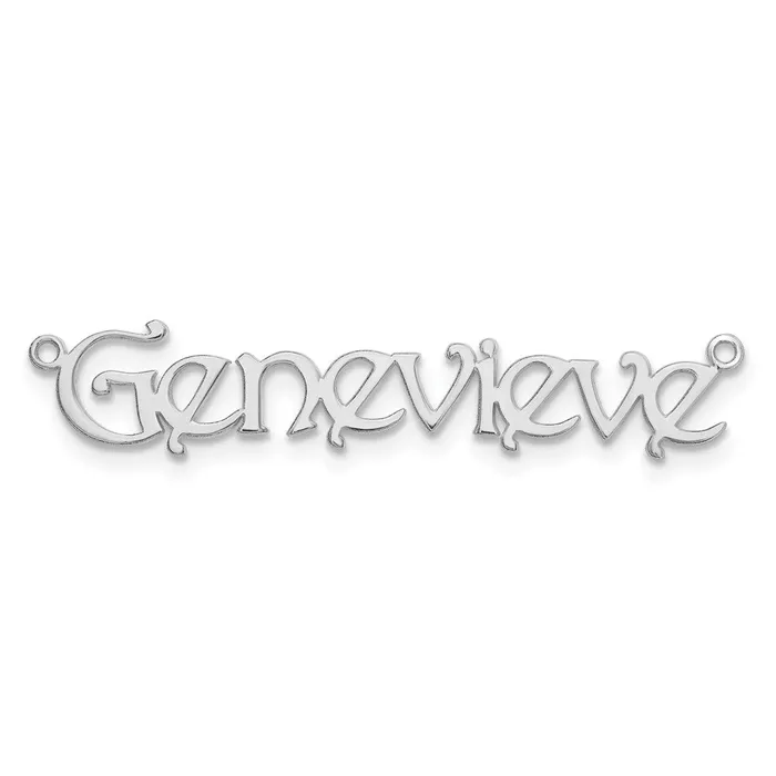 Necklaces 14K White Gold Bouquet Font Name PlateWBCXNA939W WB Choice Jewelry Necklaces 14K White Gold Bouquet Font Name PlateWBCXNA939W WB Choice Jewelry
