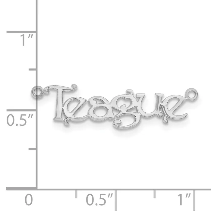 Necklaces 14K White Gold Bouquet Font Name PlateWBCXNA939W WB Choice Jewelry Necklaces 14K White Gold Bouquet Font Name PlateWBCXNA939W WB Choice Jewelry