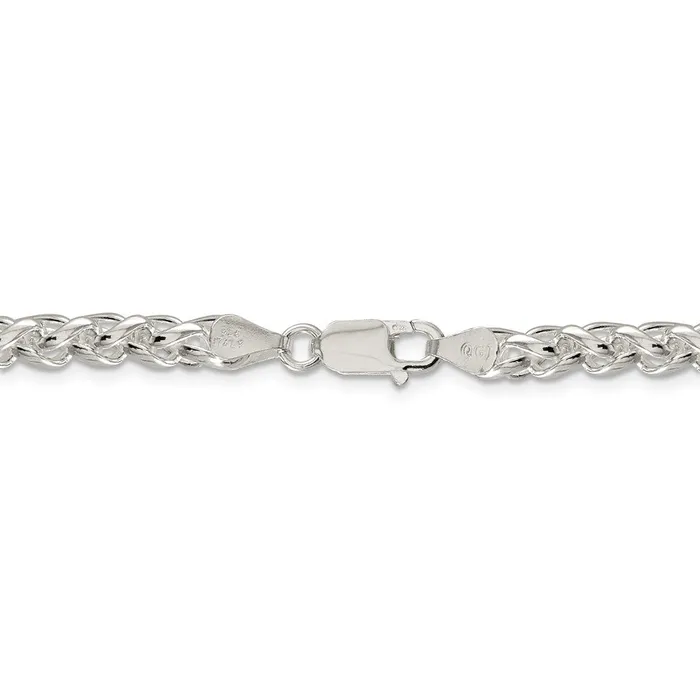 Sterling Silver 5mm Round Spiga ChainWBCQSP20020 WB Choice Jewelry Rings