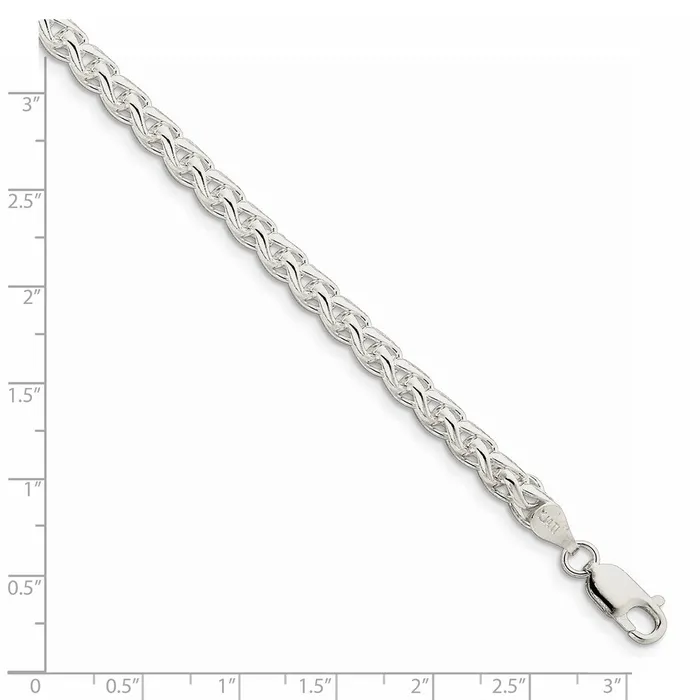 Sterling Silver 5mm Round Spiga ChainWBCQSP20020 WB Choice Jewelry Rings