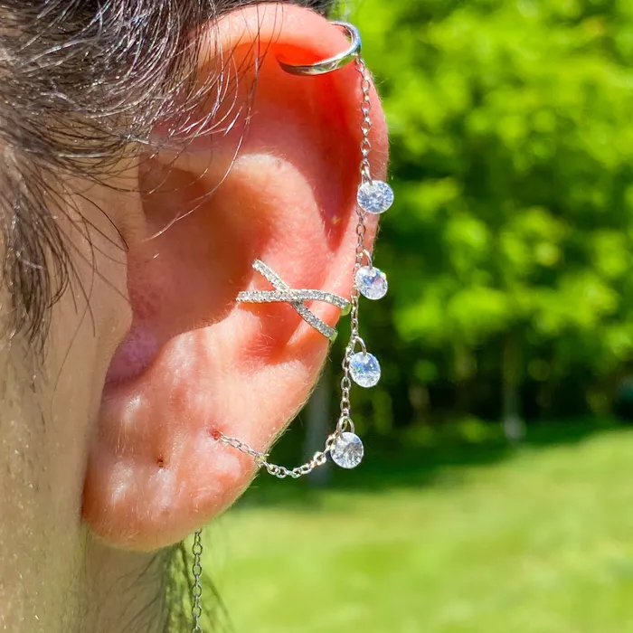 Earrings Izzy Jo Xana Micro Pave Ear Cuff