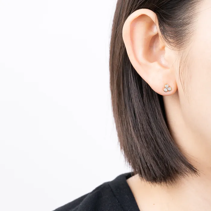 Triplet Diamond Stud PRMAL Earrings Triplet Diamond Stud PRMAL Earrings