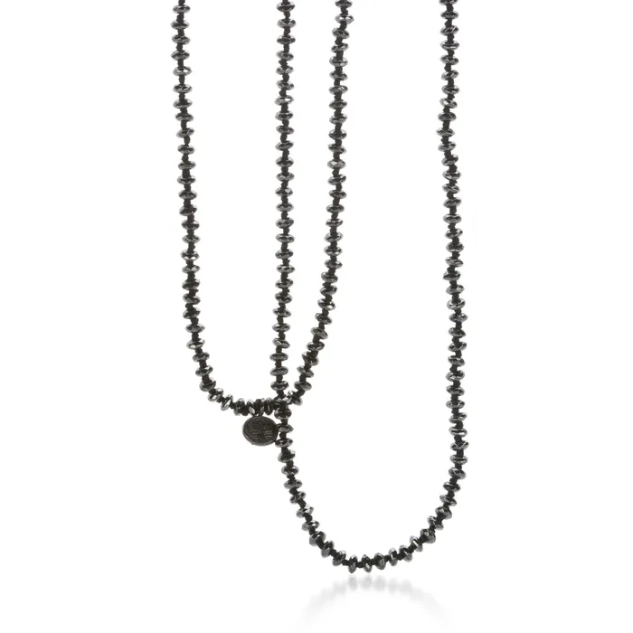 3mm Faceted Hematite Bead Necklace 30 Joseph Brooks Necklaces