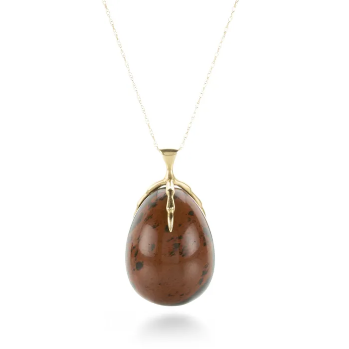 Annette Ferdinandsen Necklaces Jasper Quail Egg and Claw Necklace