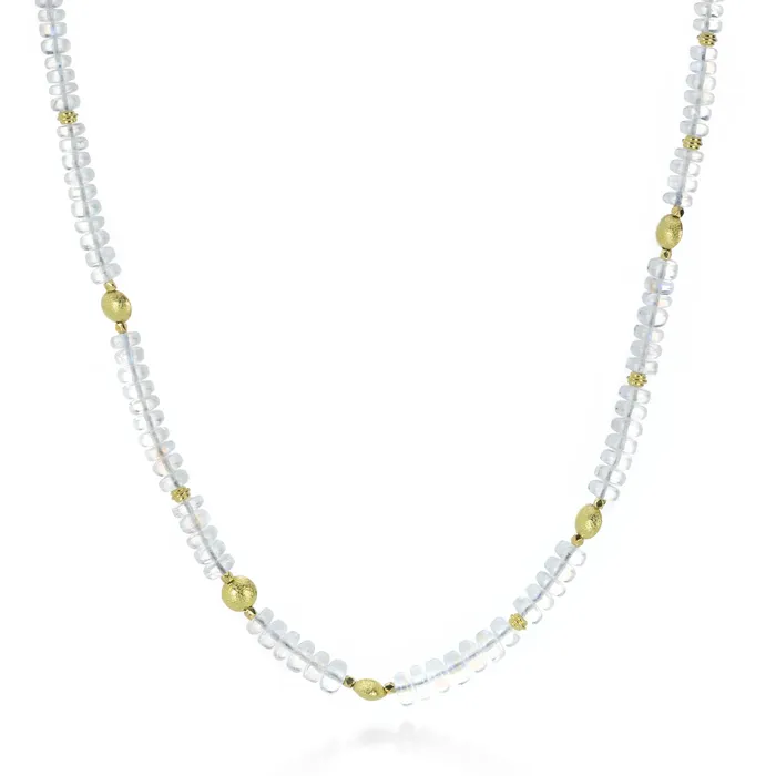 Moonstone Rondelle Necklace Barbara Heinrich Necklaces