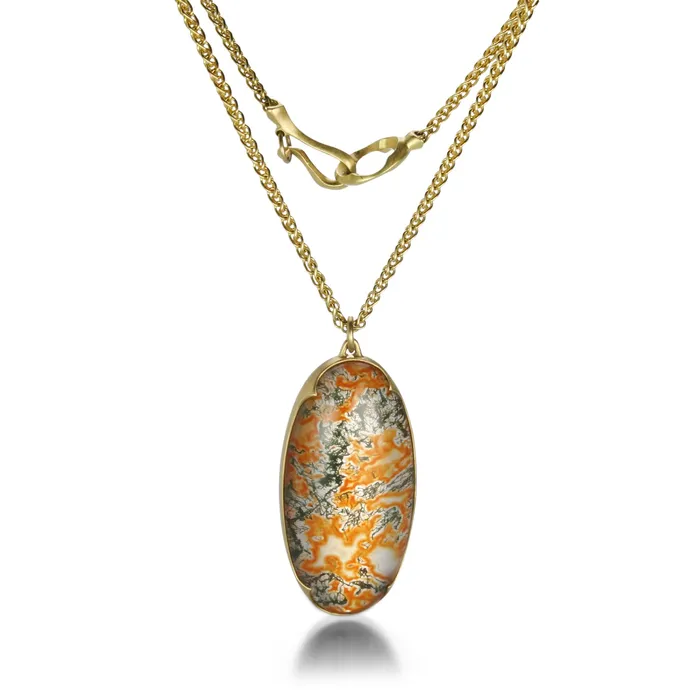 Moss Agate Necklace Gabriella Kiss Necklaces