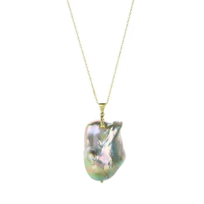 Necklaces Annette Ferdinandsen Large Natural Pearl Fireball Pendant Necklace Necklaces Annette Ferdinandsen Large Natural Pearl Fireball Pendant Necklace