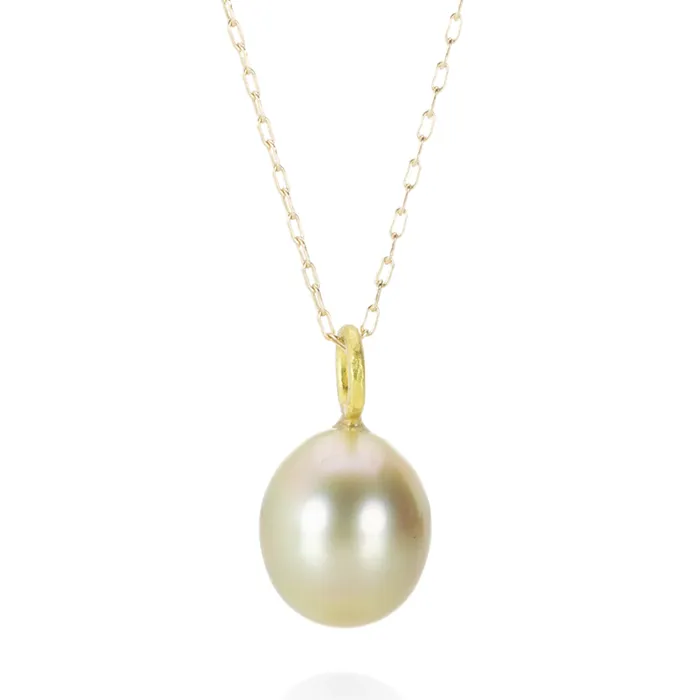 Necklaces Rosanne Pugliese Golden South Sea Pearl Necklace