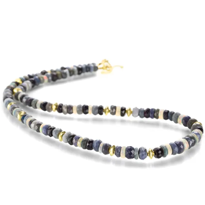 Opal Rondelle Bead Necklace Barbara Heinrich Necklaces