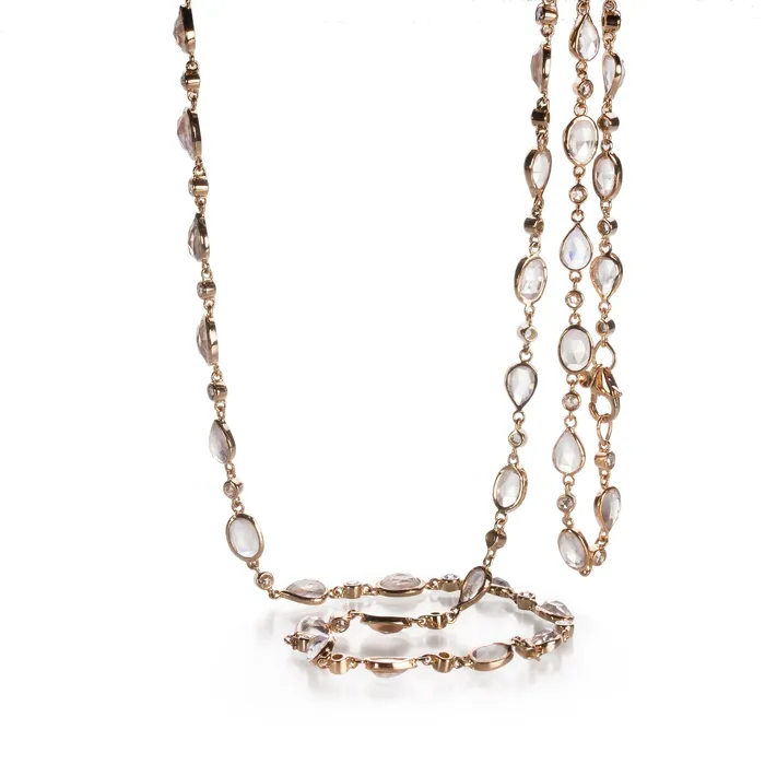Sethi Couture Necklaces Rosecut Moonstone Necklace